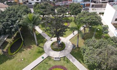 Casa frente a parque en Urb. Higuereta: 326.15 m², 6 dorm, 4 cocheras + parámetros 5 pisos (Surco)