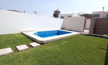 Casa sola con 4 Recamaras  en condominio a 15 minutos de Cuernavaca en Xochitepec Morelos