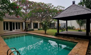 House For Rent with Big Garden & Pool, Location at Cipete South Jakarta