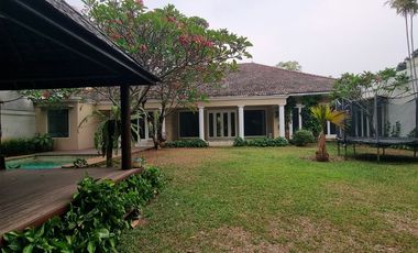 House For Rent with Big Garden & Pool, Location at Cipete South Jakarta