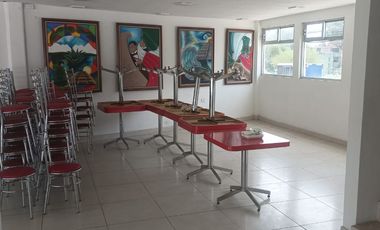 Local comercial en renta, con inmobiliario para restaurante, todo en acero inoxidable