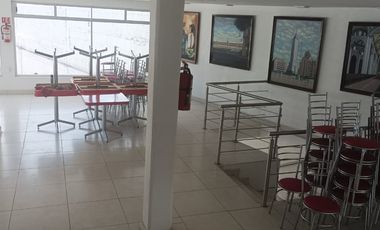 Local comercial en renta, con inmobiliario para restaurante, todo en acero inoxidable