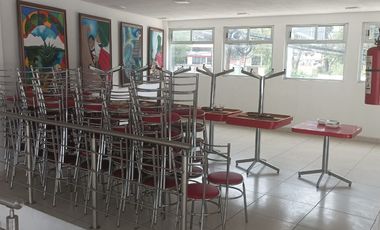 Local comercial en renta, con inmobiliario para restaurante, todo en acero inoxidable