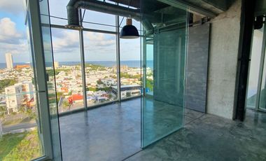 Oficina de 104 m² en piso 10 de Torre 1519. Excelente vista al mar