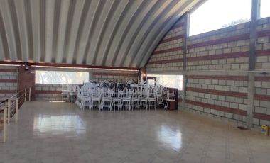 Salon de eventos en renta o bodega. san pablo ojo de agua hgo. a 10 kilometros de huasca
