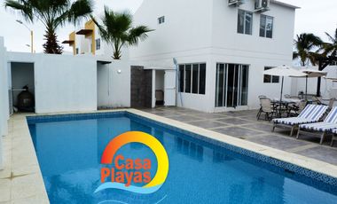 Casa Nueva con Piscina de Venta en Playas Via Data Posorja en Ciudadela Cerrada con salida al mar