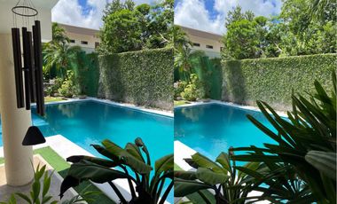 Casa con terraza, jardín y alberca privada, en venta, Villa Magna, Cancun.