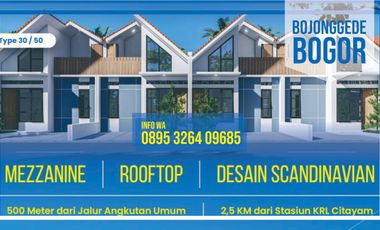 Rumah Dijual Di bojong gede Bogor Jual Perumahan Strategis dekat stasiun Citayam