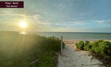 Casa a pasos del mar con alberca privada, en venta, San Benito, Yucatán.