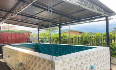House for sale with land in Chachoengsao city with swimming pool Good atmosphere, Ready to move in
