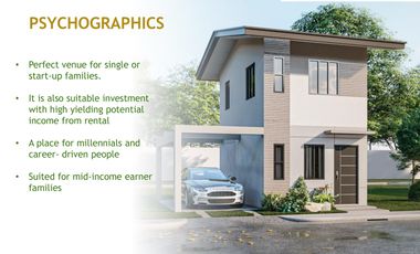 For Sale Single Detached House 2 Bedroom with Carport San Fernando in Pueblo De Oro La Aldea Fernandina II