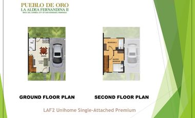 For Sale Single Detached House 2 Bedroom with Carport San Fernando in Pueblo De Oro La Aldea Fernandina II