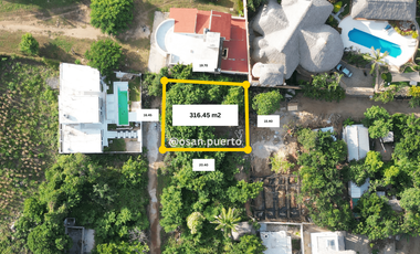 SE VENDE EXCEPCIONAL TERRENO EN PUNTA ZICATELA, PERFECTO PARA DESARROLLO CON VISTA AL MAR