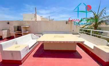 Roof garden con sala, barra bar y asador