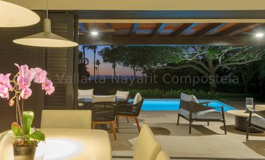 Casa de lujo Beach front en venta en el prestigioso desarrollo Punta Mita