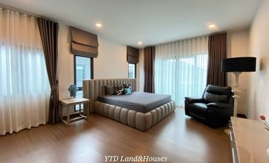 For Sale/Rent The City Bangna (new project) size XL, large size, lots of usable space. Luxury detached house, new project, next to Mega-Bangna. Corner