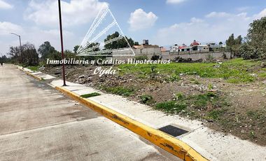 TERRENO EN VENTA EN TULTEPEC CENTRO A 2 CALLES DE AV 2 DE MARZO 2500 EL M2