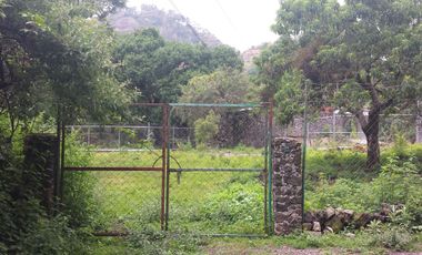 Terreno en venta en Tepoztlán Morelos, plano con vista