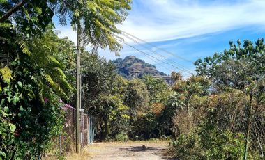 Terreno en venta en Tepoztlán Morelos, plano con vista