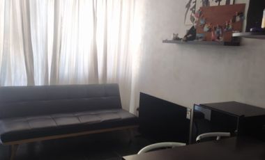 ARRIENDO DEPARTAMENTO UN DORMITORIO EN SUITE CON TERRAZA SEMI AMUEBLADO,BARRIO SAN ISIDRO  SANTIAGO
