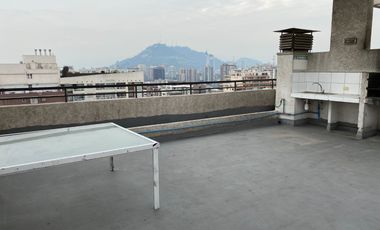 ARRIENDO DEPARTAMENTO UN DORMITORIO EN SUITE CON TERRAZA SEMI AMUEBLADO,BARRIO SAN ISIDRO  SANTIAGO
