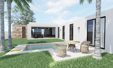 Casa de una planta en venta al norte de Mérida Yucatán en la Rejoyada.
