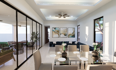 Casa de una planta en venta al norte de Mérida Yucatán en la Rejoyada.