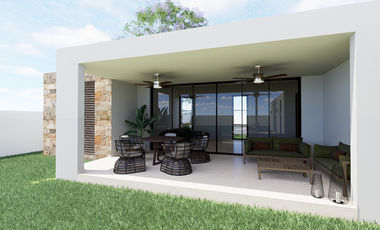 Casa de una planta en venta al norte de Mérida Yucatán en la Rejoyada.