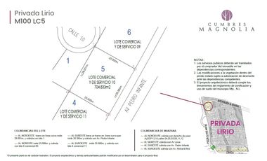 Venta de terrenos comerciales en cumbres