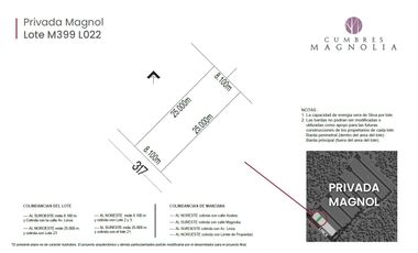 Venta de terrenos comerciales en cumbres