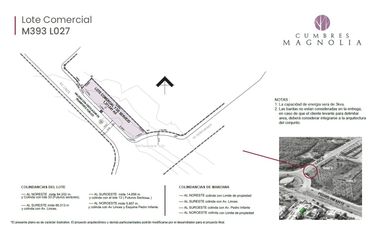 Venta de terrenos comerciales en cumbres