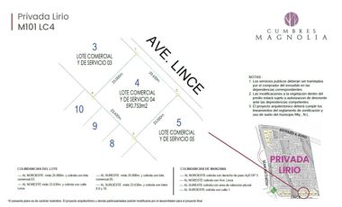 Venta de terrenos comerciales en cumbres