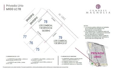 Venta de terrenos comerciales en cumbres