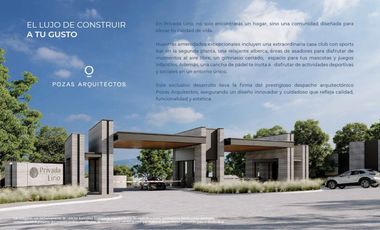 Venta de terrenos residenciales en cumbres