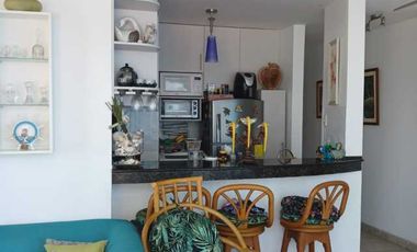 Lindo departamento en venta semi amoblado, en el Malecón de Salinas