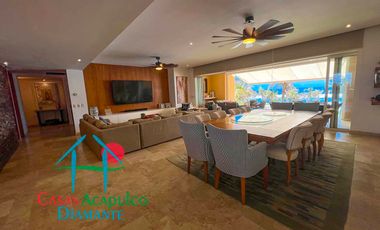 En exclusivo edificio. Depa de playa con terraza y vista frontal al mar