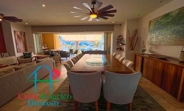 En exclusivo edificio. Depa de playa con terraza y vista frontal al mar