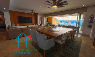 En exclusivo edificio. Depa de playa con terraza y vista frontal al mar