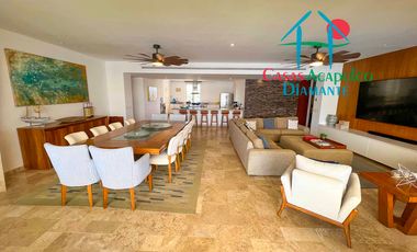 En exclusivo edificio. Depa de playa con terraza y vista frontal al mar