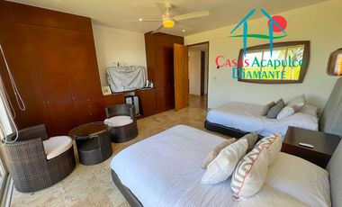 En exclusivo edificio. Depa de playa con terraza y vista frontal al mar