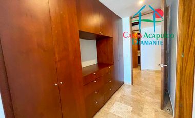En exclusivo edificio. Depa de playa con terraza y vista frontal al mar