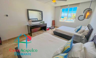 En exclusivo edificio. Depa de playa con terraza y vista frontal al mar