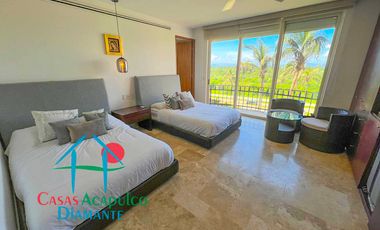 En exclusivo edificio. Depa de playa con terraza y vista frontal al mar