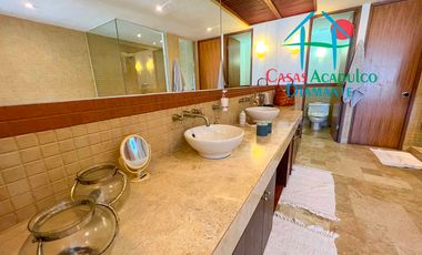 En exclusivo edificio. Depa de playa con terraza y vista frontal al mar