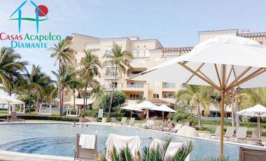 En exclusivo edificio. Depa de playa con terraza y vista frontal al mar