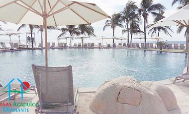 En exclusivo edificio. Depa de playa con terraza y vista frontal al mar