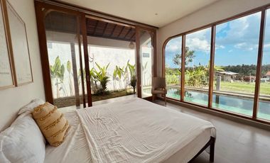 Brand New Two-Bedroom Villas with Ricefield View for Rental in Cemagi