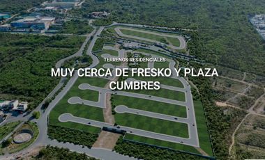 Venta de terrenos  residenciales en cumbres magnolia privada laurel