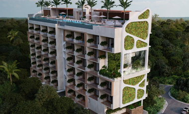 Departamento en pre-venta de 1REC a 2min del mar caribe en Puerto Morelos