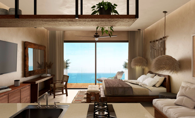 Departamento en pre-venta de 1REC a 2min del mar caribe en Puerto Morelos